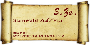 Sternfeld Zsófia névjegykártya